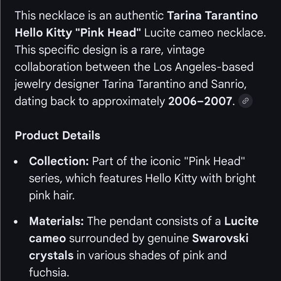 Tarina Tarantino hello kitty necklace - Picture 4 of 4